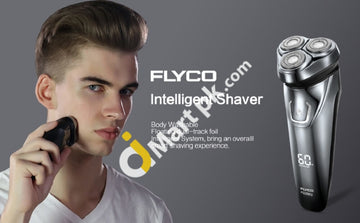 Flyco Electric Shavers For Men Wet & Dry Cordless Rechargeable Ipx7 Waterproof Rotary Shaver With